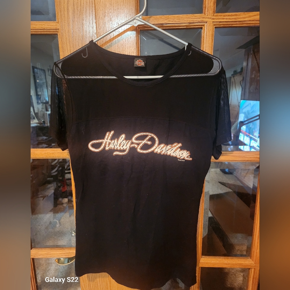 Harley Davidson Womens Black Top